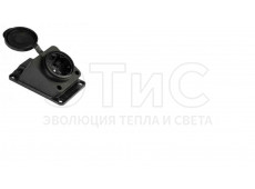 Розетка SSR-1/1 угловая с основанием защитная крышка ЗК 16А IP54 каучук